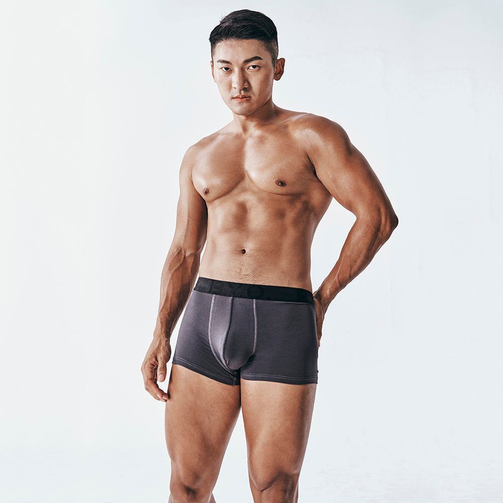 【斷碼】B.Y.O. Classic 莫代爾四角內褲 (沉靜灰)(S / XL)