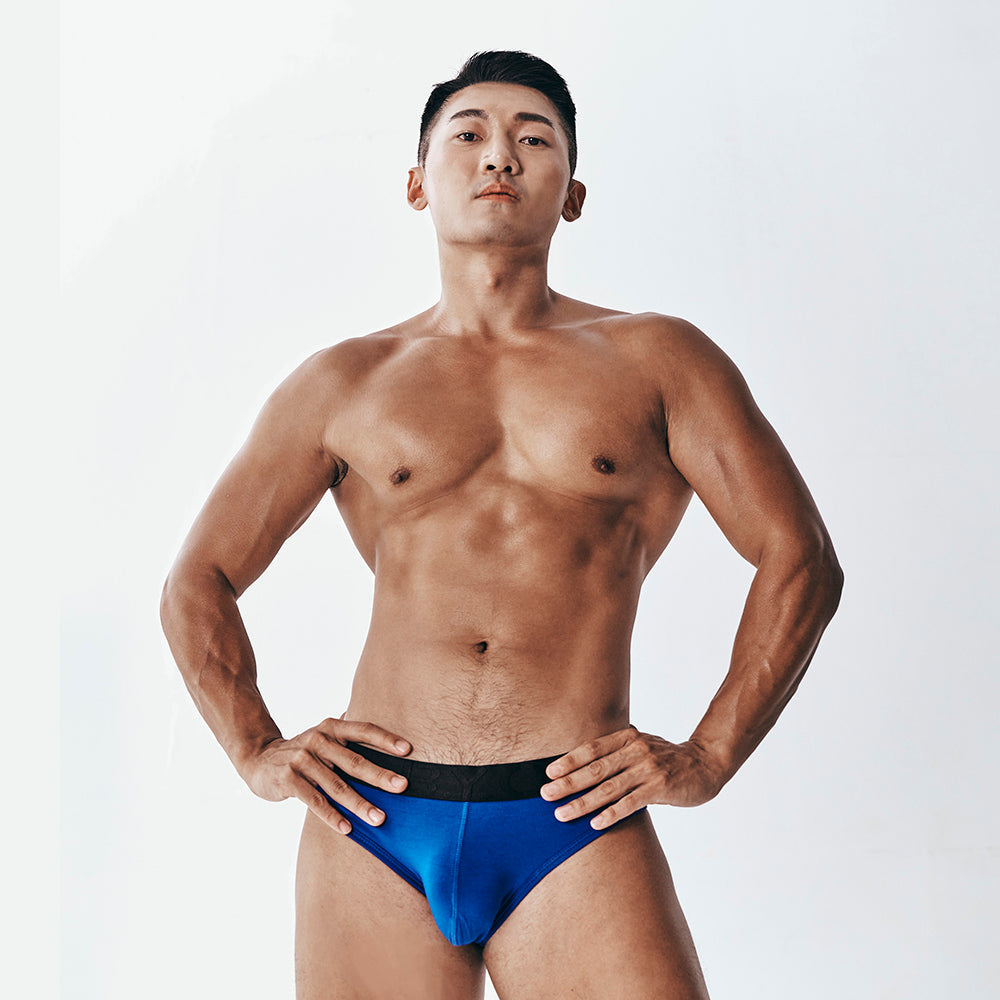 【斷碼】B.Y.O. Classic 莫代爾三角內褲 (深海藍)(S碼)
