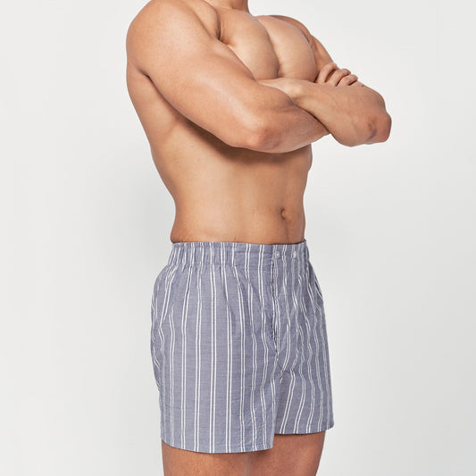 Japan Cotton Boxer 日本寬鬆四角褲(無印灰)+