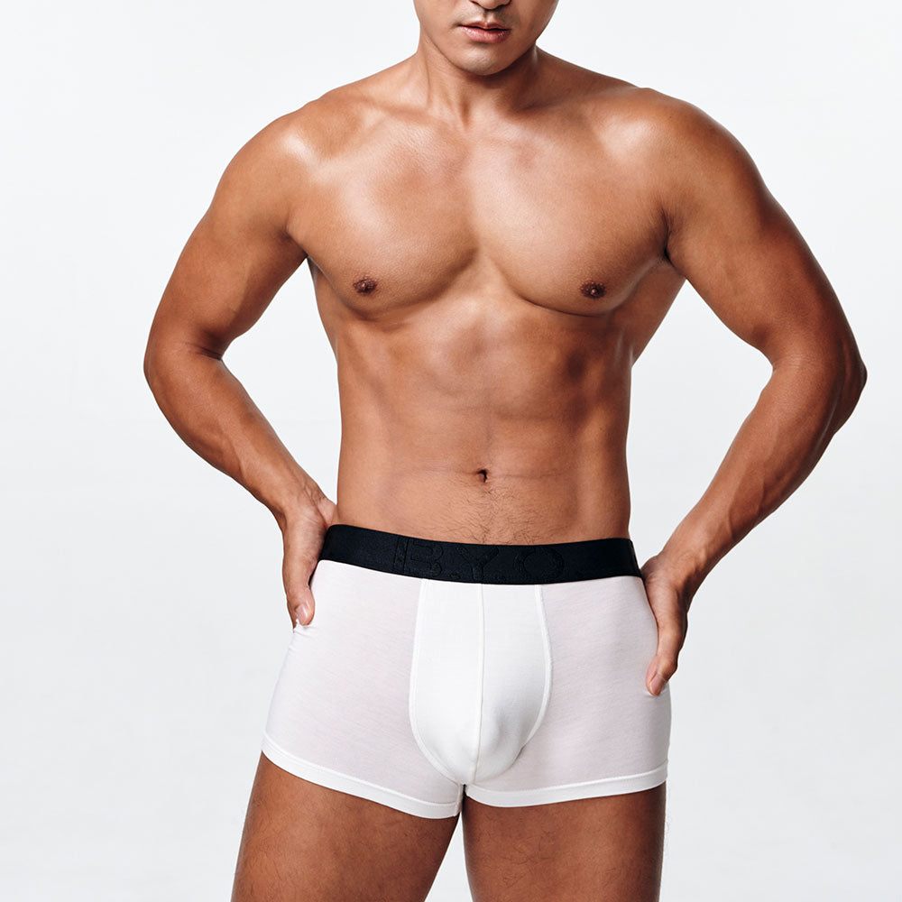 Modal boxer briefs pure white