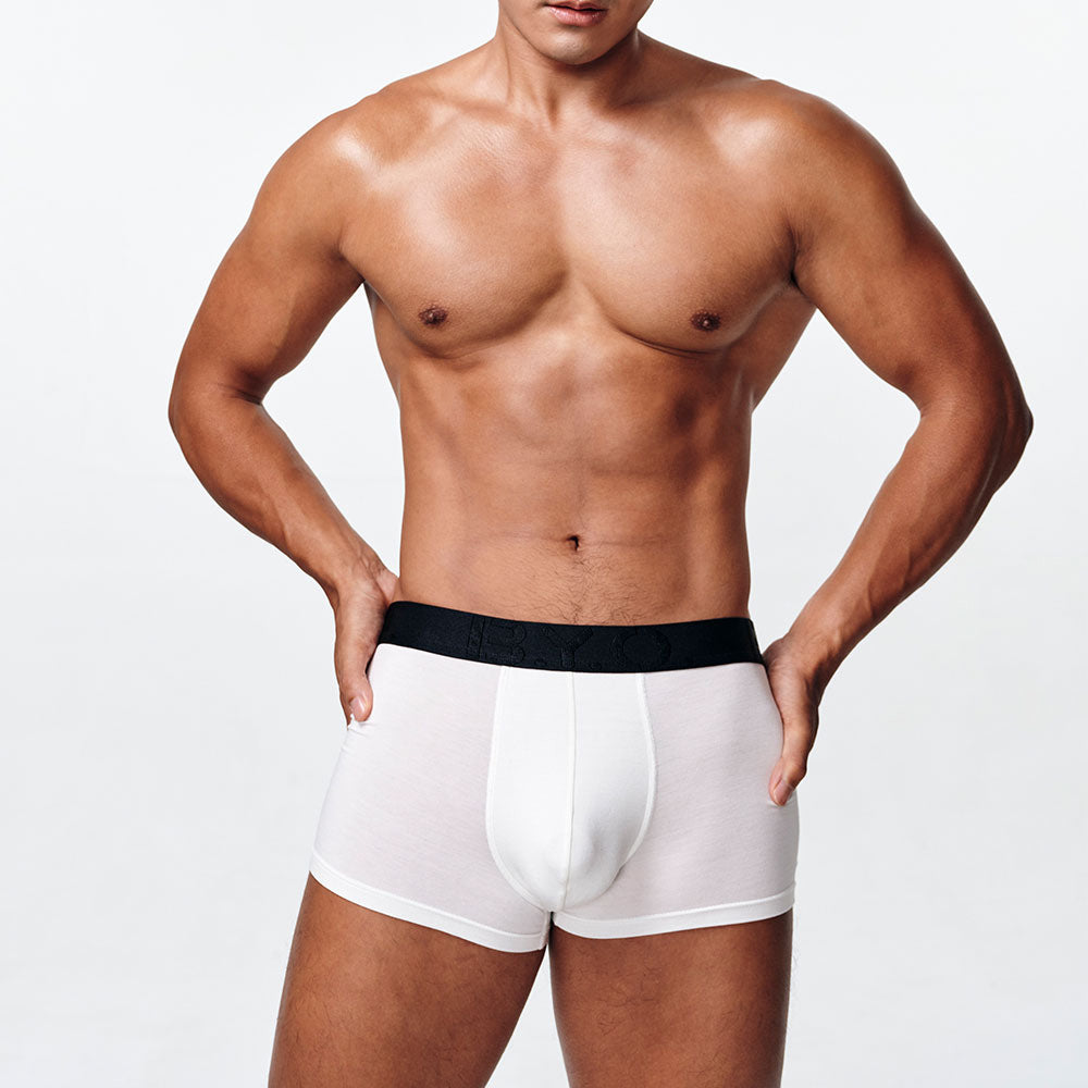 Modal boxer briefs pure white