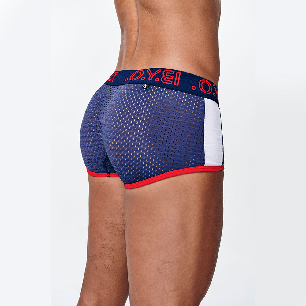 Mesh Breathable Boxer Briefs Dark Blue