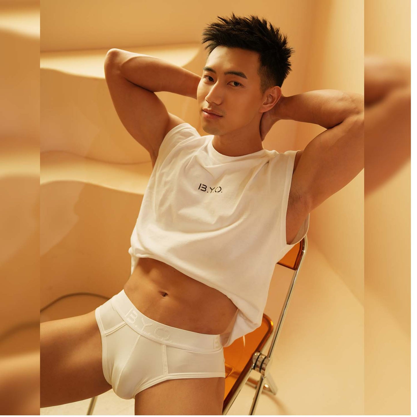 B.Y.O. Tank Top 重磅純棉背心(天使白)
