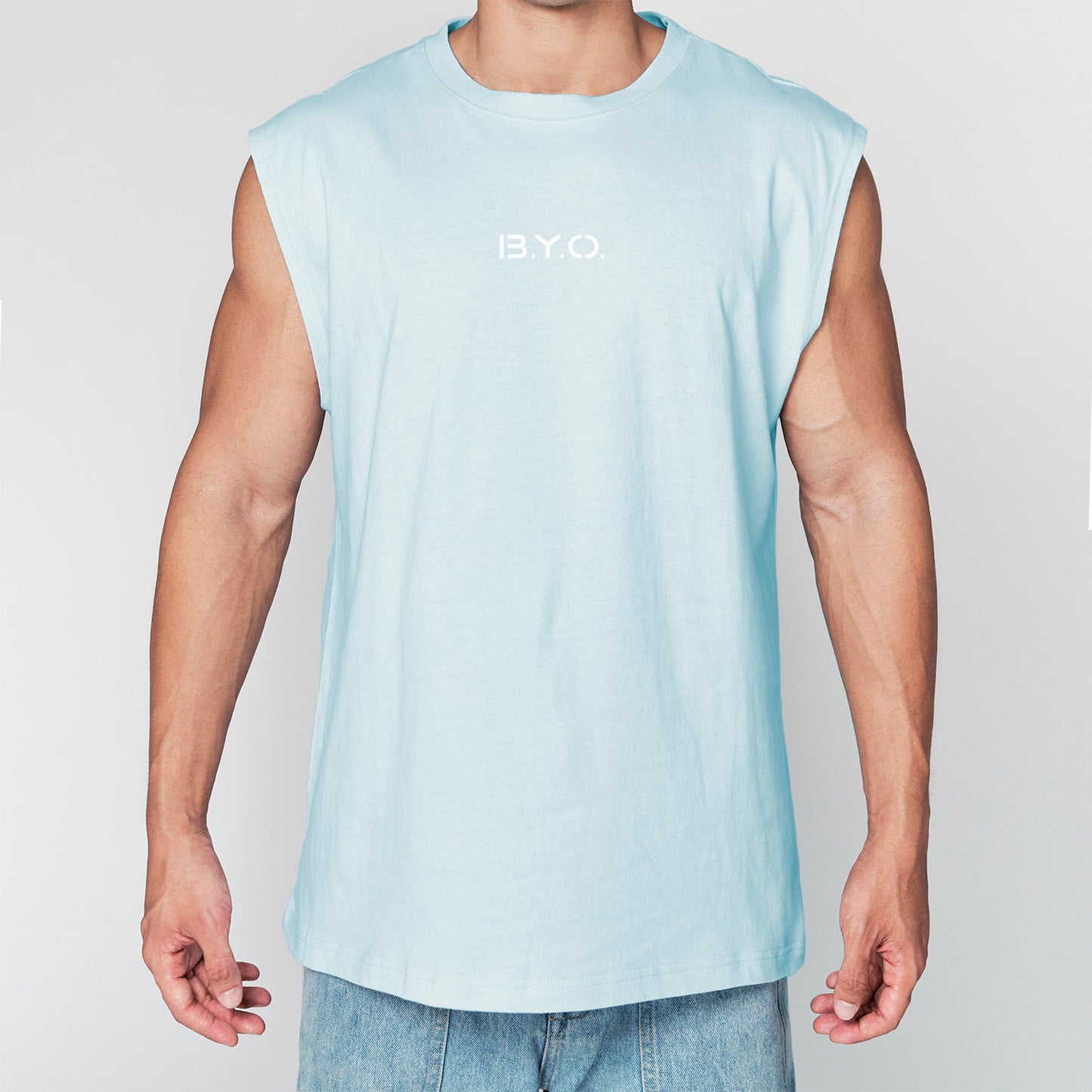B.Y.O. Tank Top 重磅純棉背心(初戀藍)