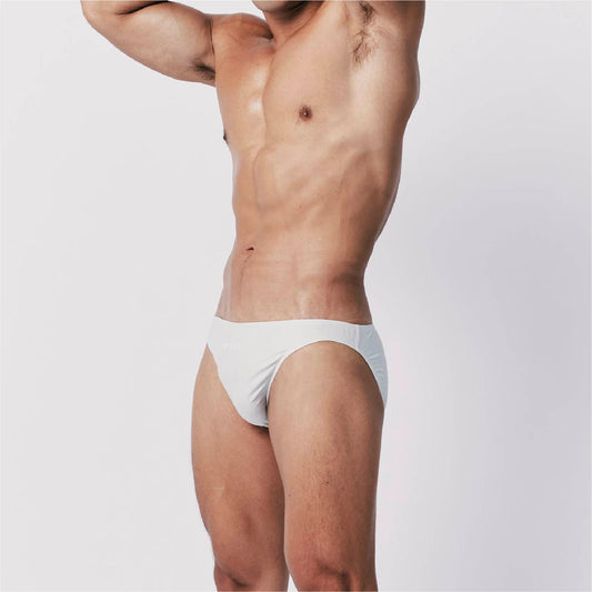 BYOBeYourOwn-MIT low-waist briefs-coconut milk gray