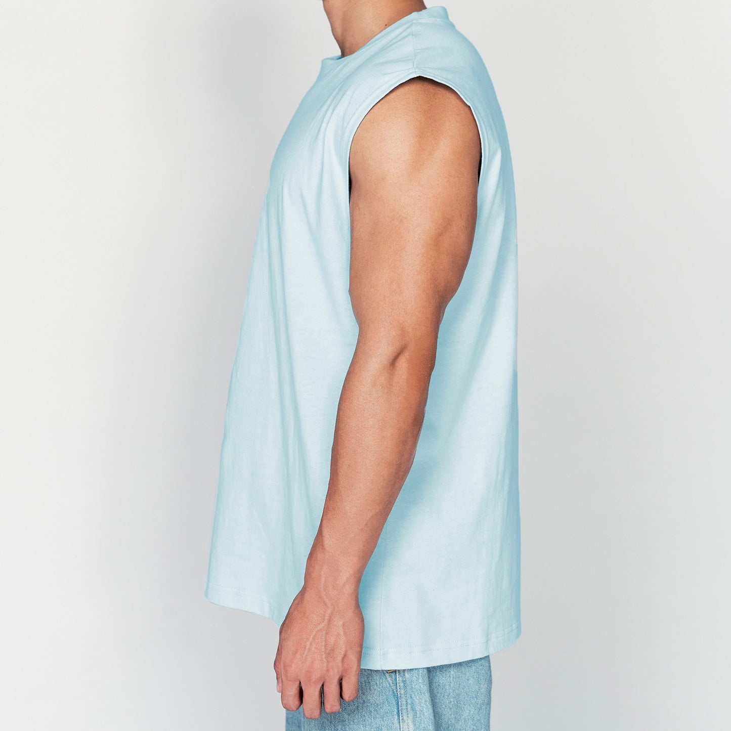 B.Y.O. Tank Top 重磅純棉背心(初戀藍)