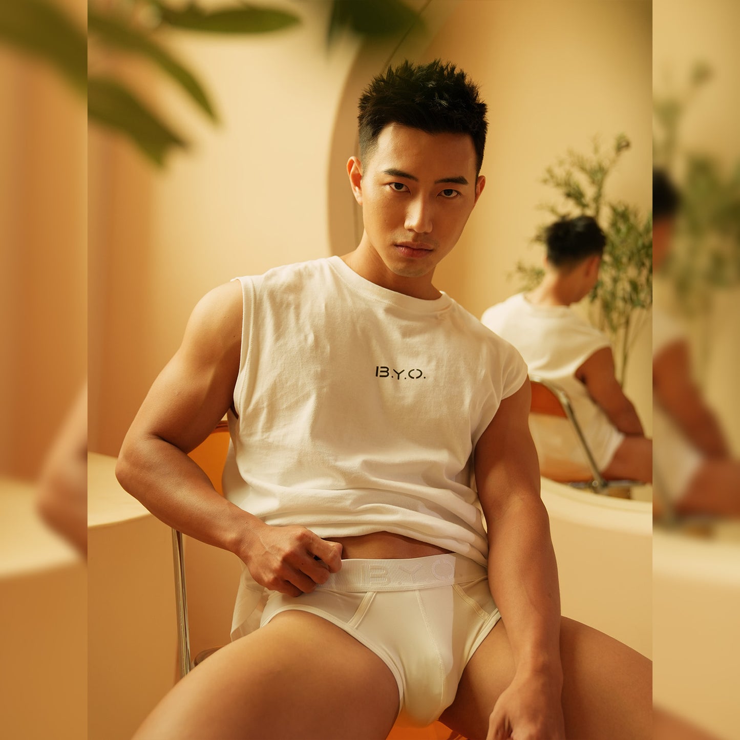 B.Y.O. Tank Top 重磅純棉背心(天使白)