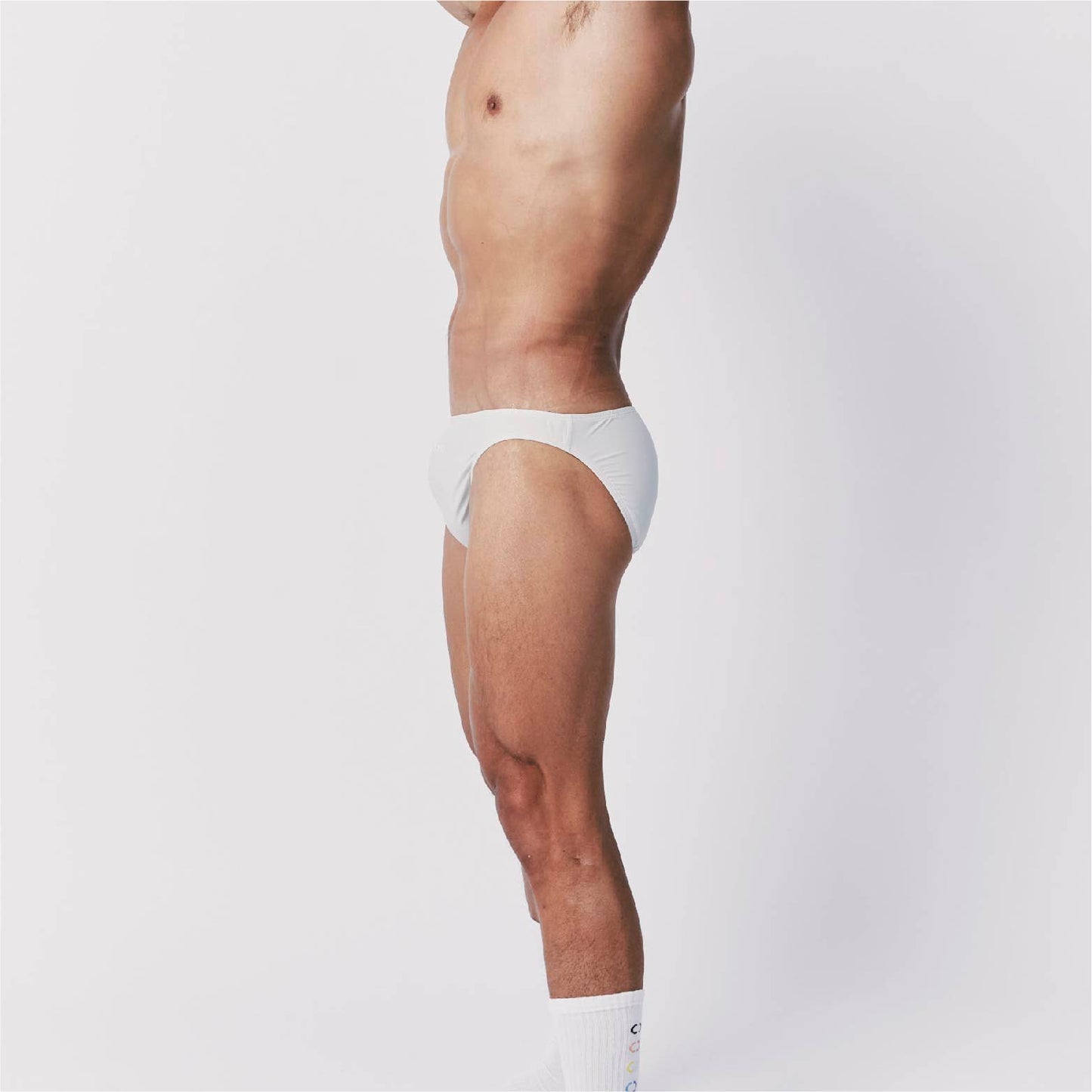 BYOBeYourOwn-MIT low-waist briefs-coconut milk gray