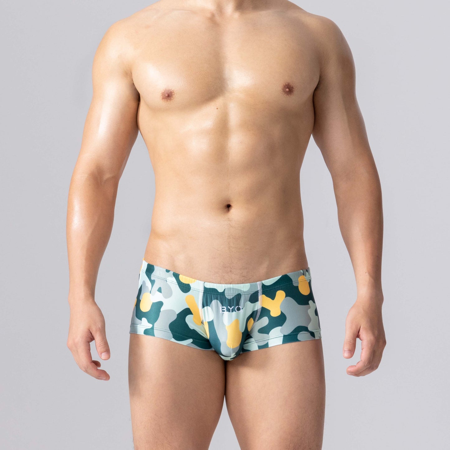 【Pre-Order】B.Y.O. BeYourOwn - Camouflage Collection bikini boxers - Green