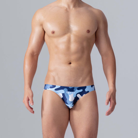 【Pre-Order】B.Y.O. BeYourOwn - Camouflage Collection bikini briefs - Blue