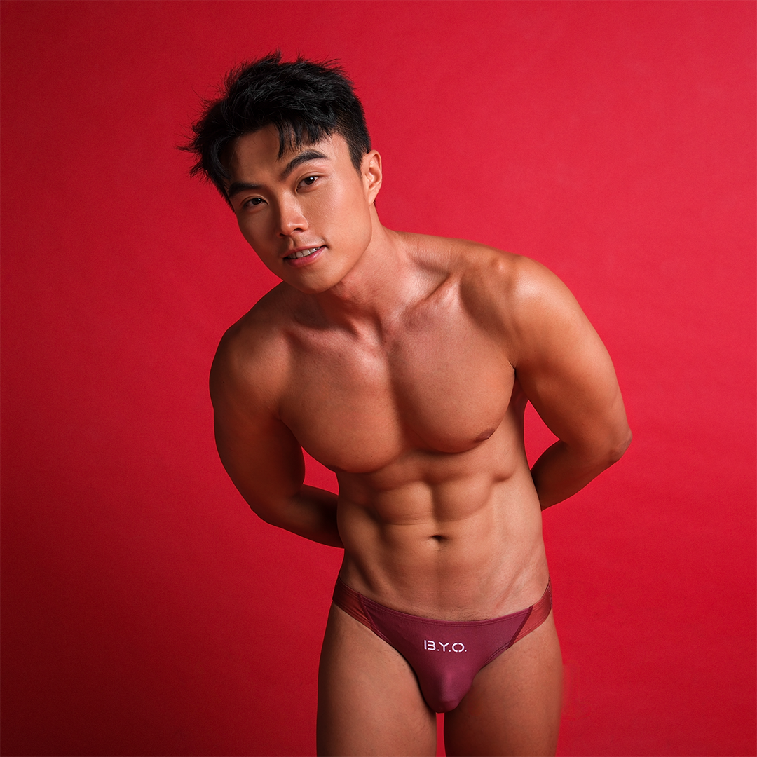 【Pre-Order】B.Y.O. BeYourOwn-bikini briefs - Red