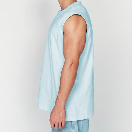 B.Y.O. Tank Top 重磅純棉背心(初戀藍)